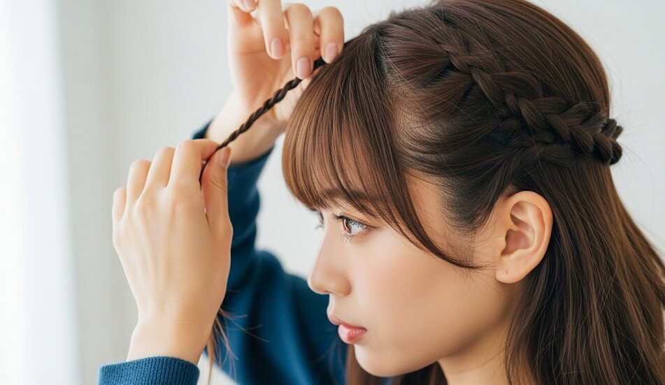 三つ編みのやり方・自分でのおしゃれ応用