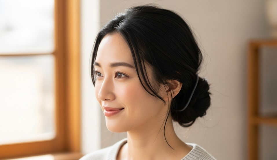 巻き方で差がつく韓国風ヘアアレンジ