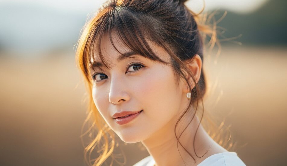 ロングヘアが映える韓国風アレンジ方法